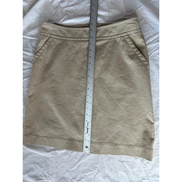 Banana Republic women's sz 8 tan /khaki stretch knee-length pencil skirt - Picture 8 of 8